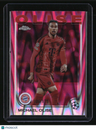 2024-25 Topps Chrome UEFA CC Michael Olise Neon Pink RayWave Refractor #/175