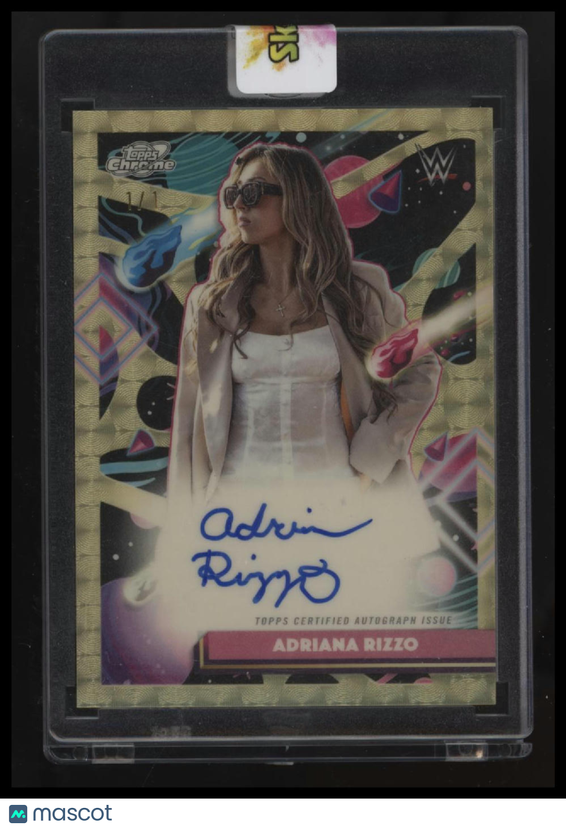2026 Topps Chrome Cosmic WWE Adriana Rizzo Autographs SuperFractor #/1