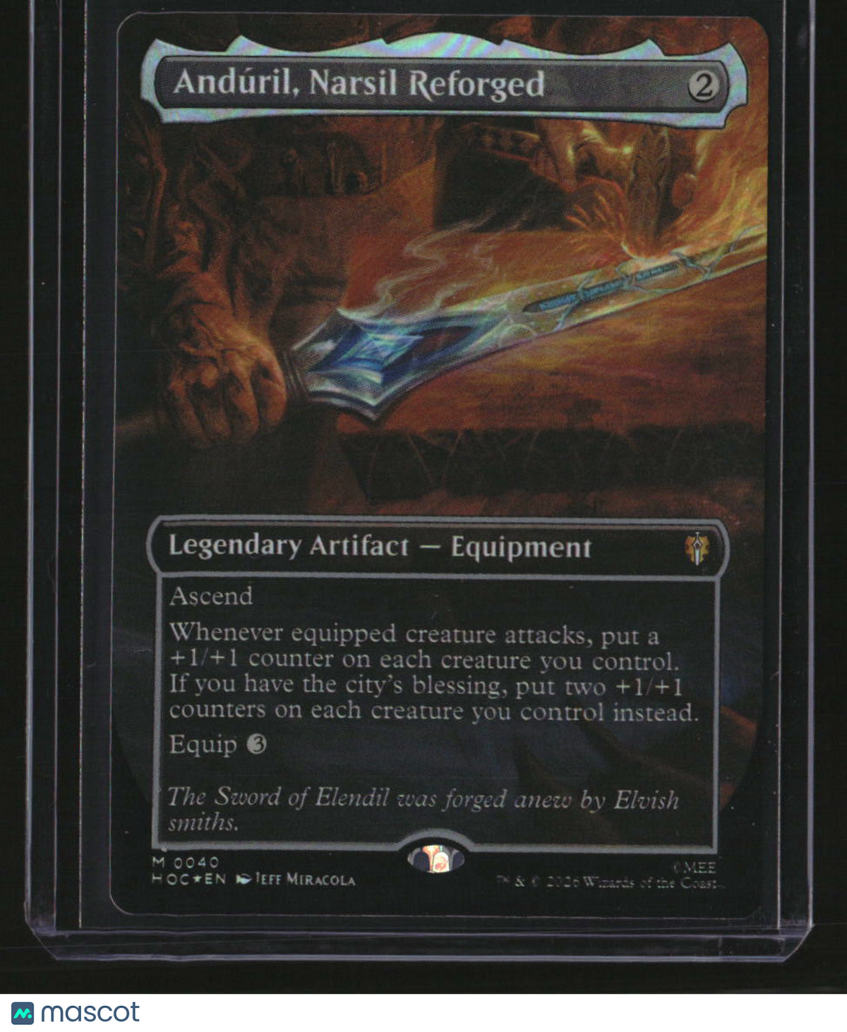The Hobbit: Eternal-Legal Anduril, Narsil Reforged (Borderless)