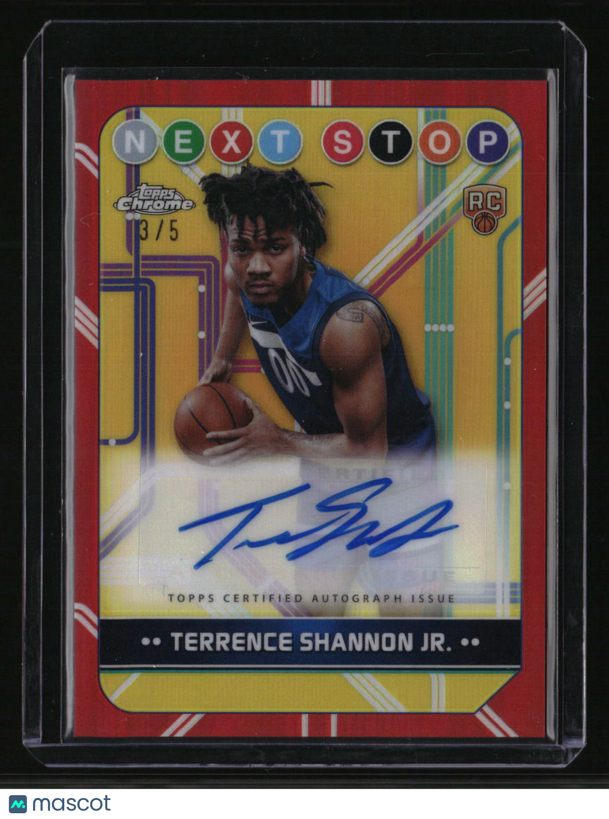 2024-25 Topps Chrome - Next Stop Signatures Red Terrence Shannon Jr. #/5