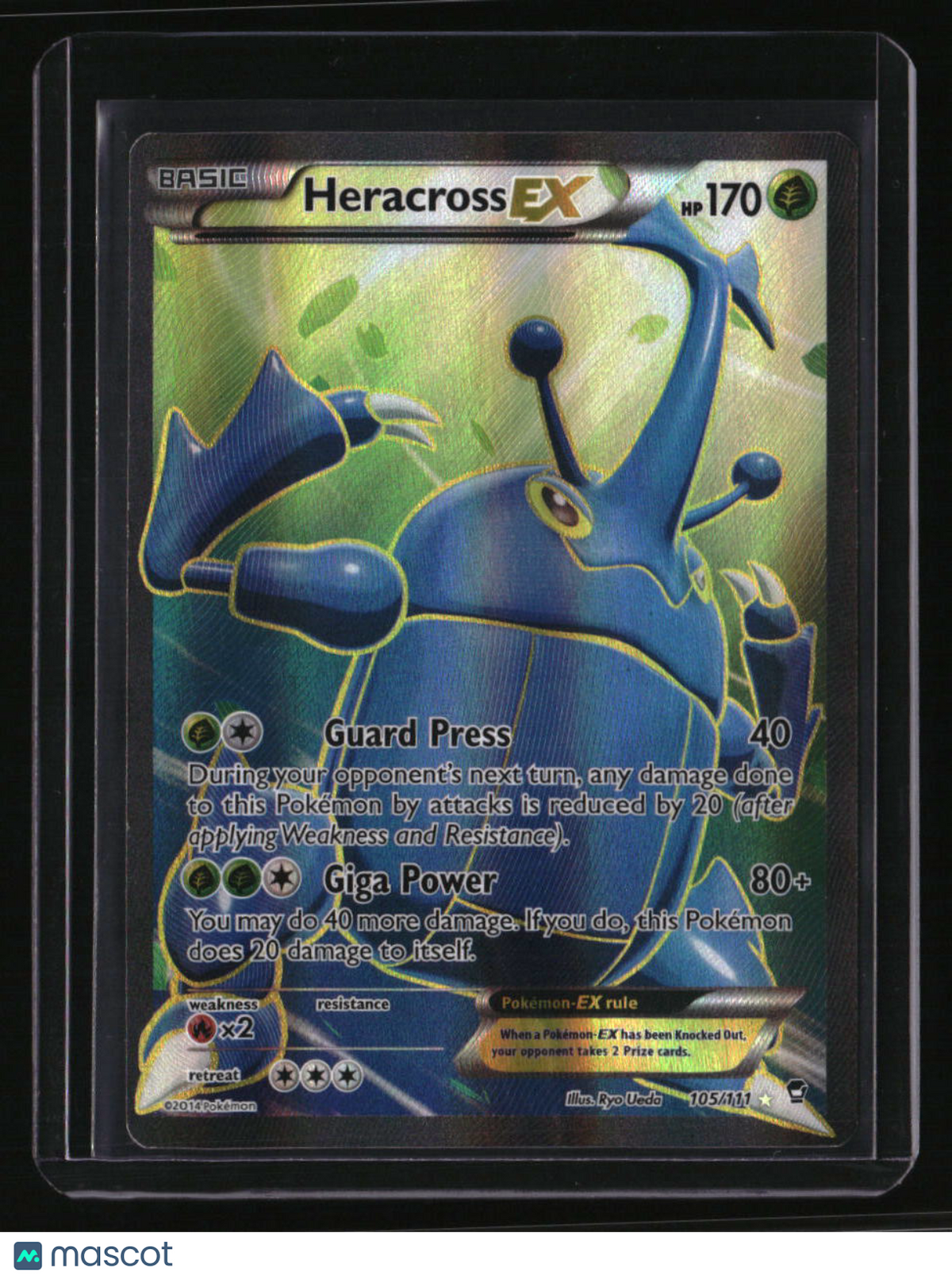 XY - Furious Fists Heracross EX (105 Full Art)