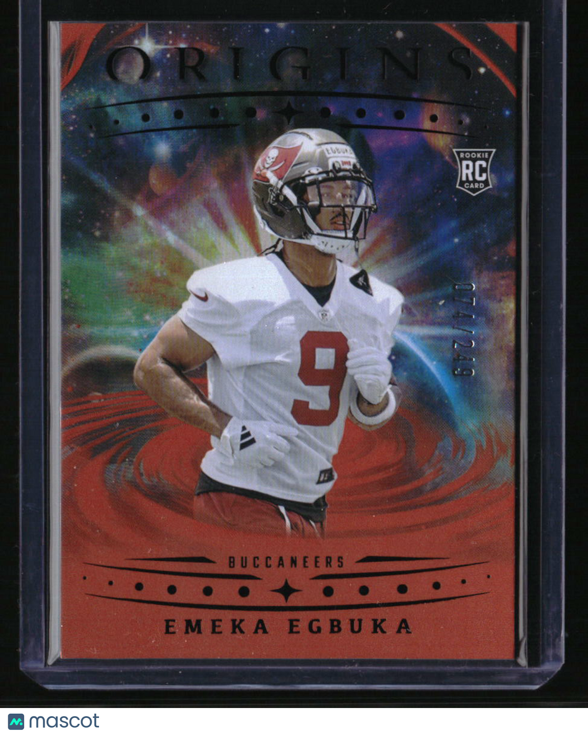 2025 Panini Origins Emeka Egbuka Holo Orange #/249