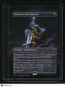 Double Masters Sword of Fire and Ice (Borderless) Foil