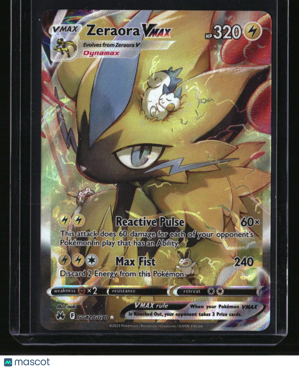 Crown Zenith: Galarian Gallery Zeraora VMAX