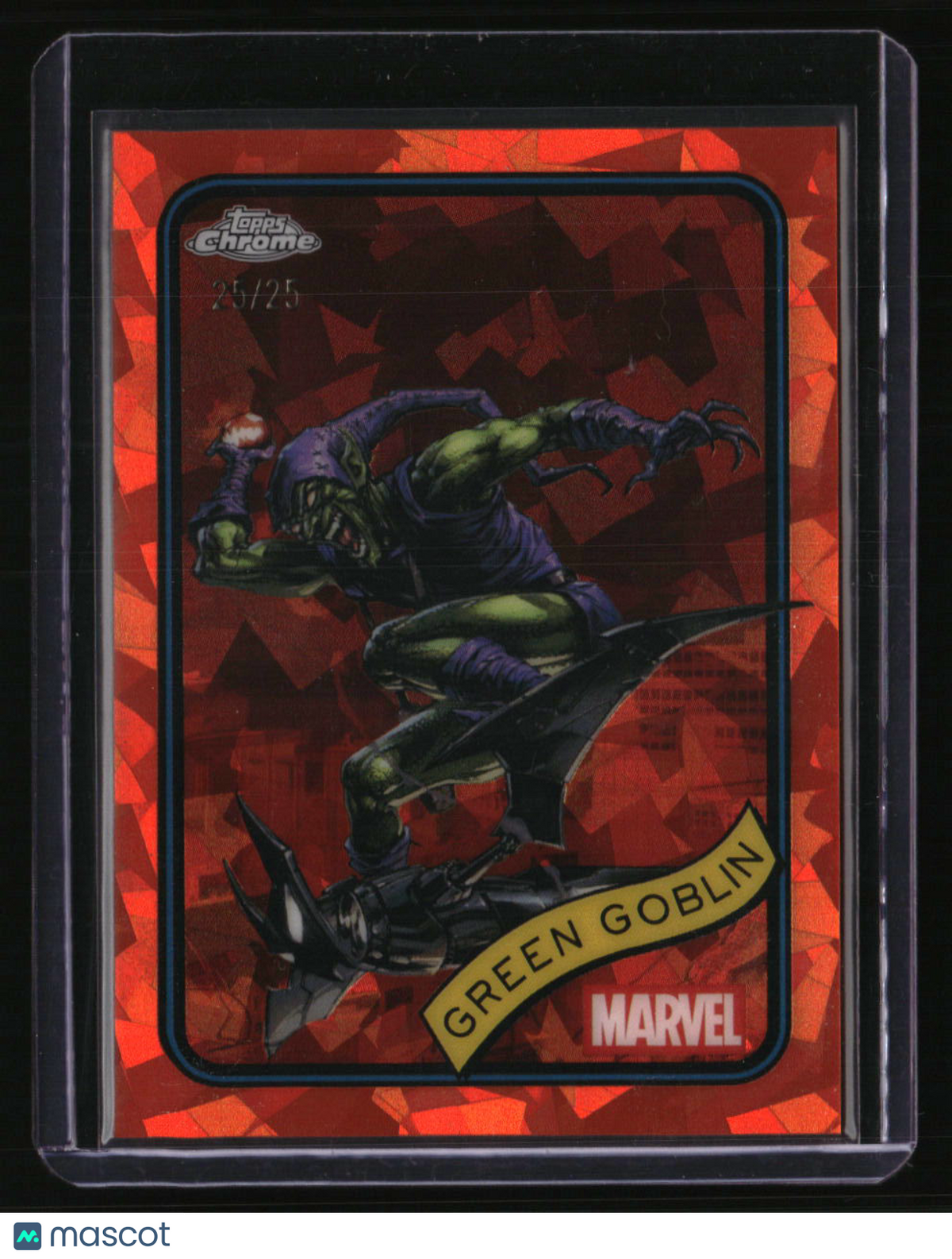 2025 Topps Chrome Sapphire Edition Marvel Green Goblin Orange Sapphire