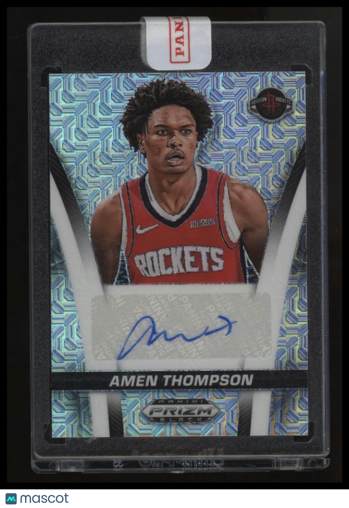 2024-25 Panini Prizm Black Amen Thompson Flashback Signatures Mojo Prizms #/25
