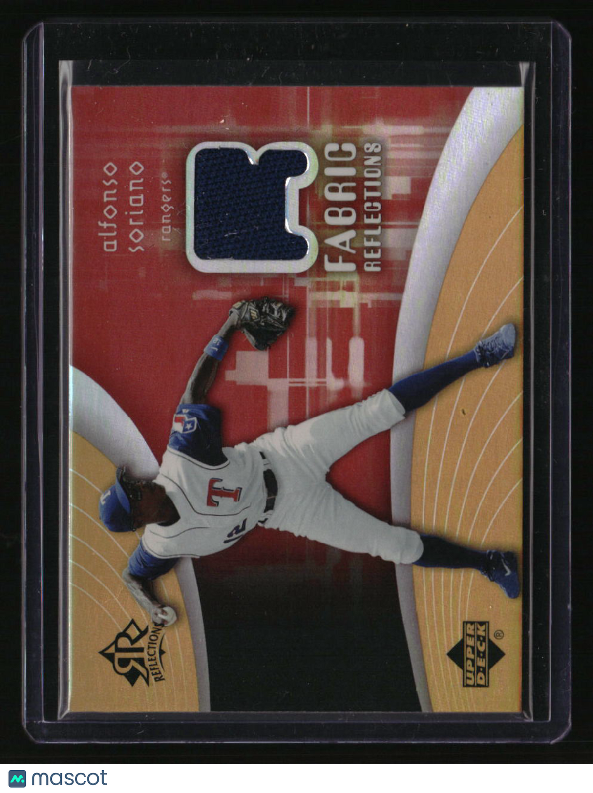 2005 Upper Deck Reflections Alfonso Soriano Fabric Jersey