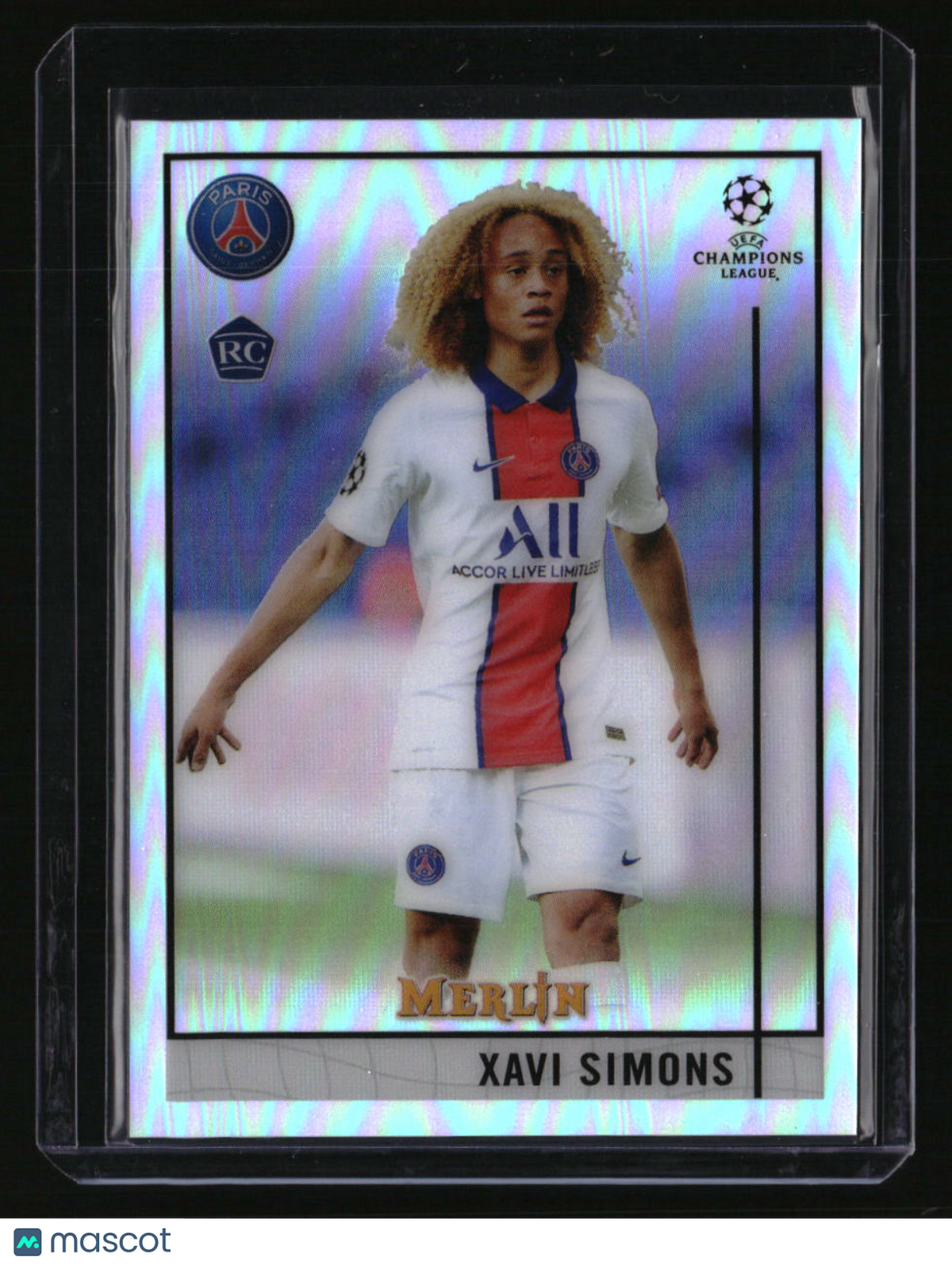 2020-21 Merlin UEFA Champions League Xavi Simons Refractor