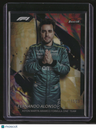 2024 Topps Finest Formula 1 Fernando Alonso Gold Refractors #/25 Uncommon