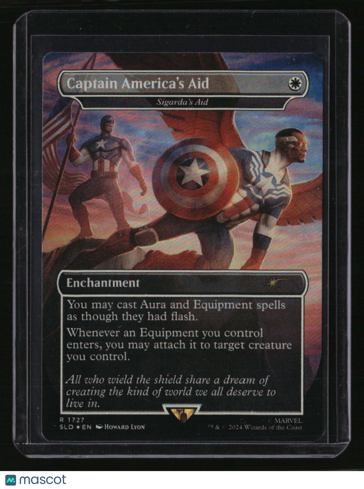Secret Lair Drop Series Captain America's Aid Rainbow Foil