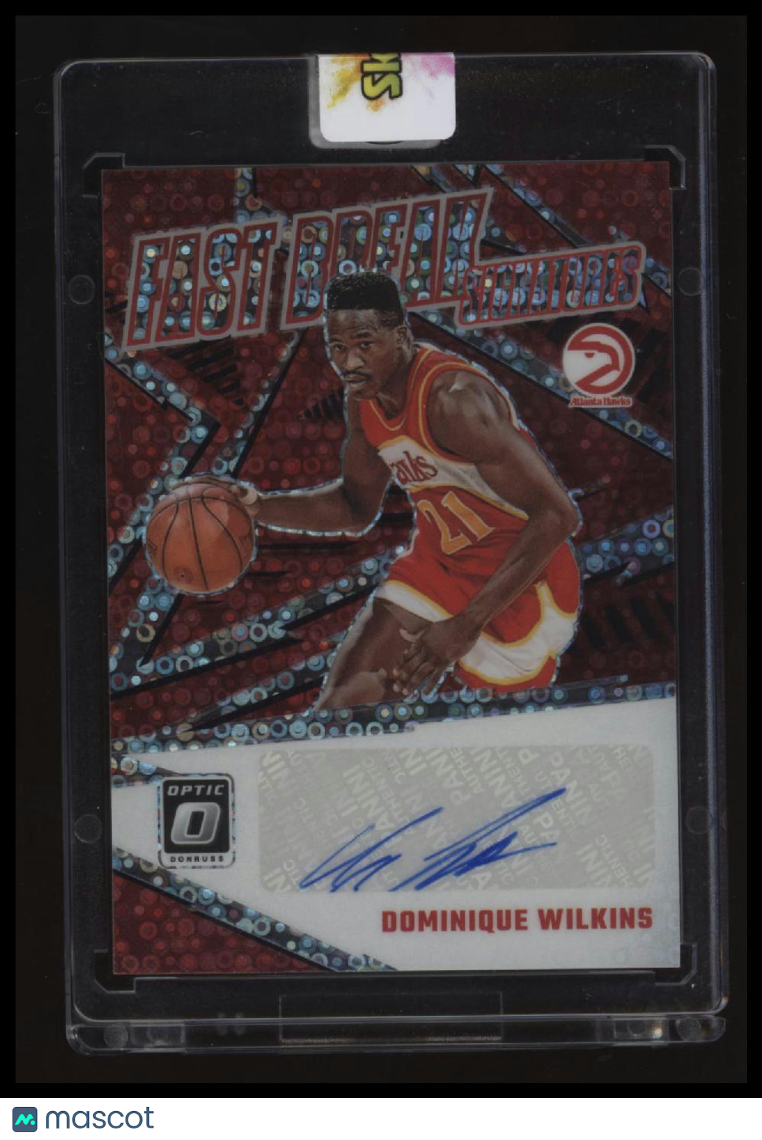 2023-24 Donruss Optic Dominique Wilkins Fast Break Signatures Black #/1