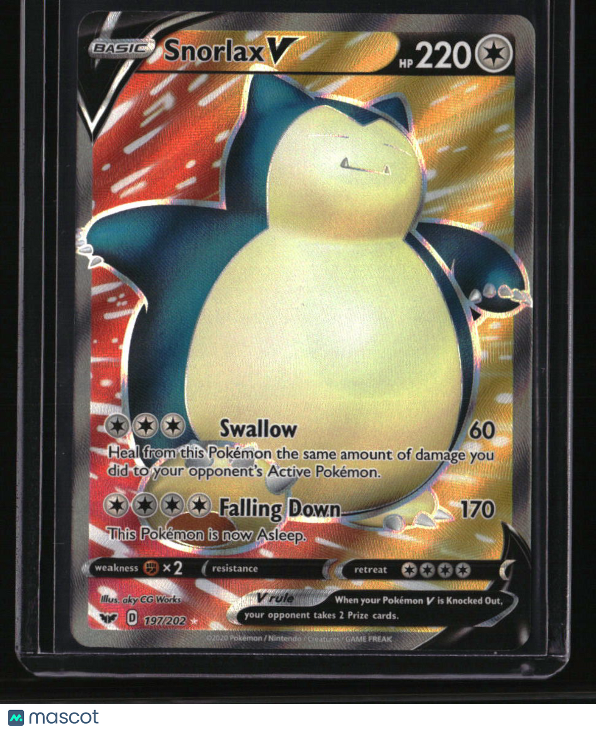 SWSH01: Sword & Shield Base Set Snorlax V (Full Art)