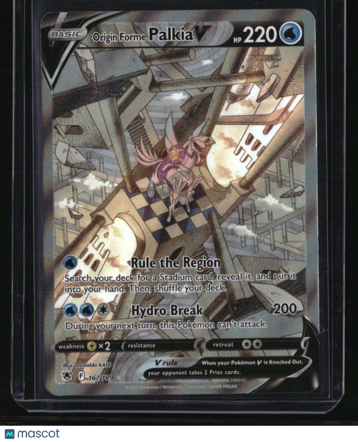 SWSH10: Astral Radiance Origin Forme Palkia V (Alternate Full Art)