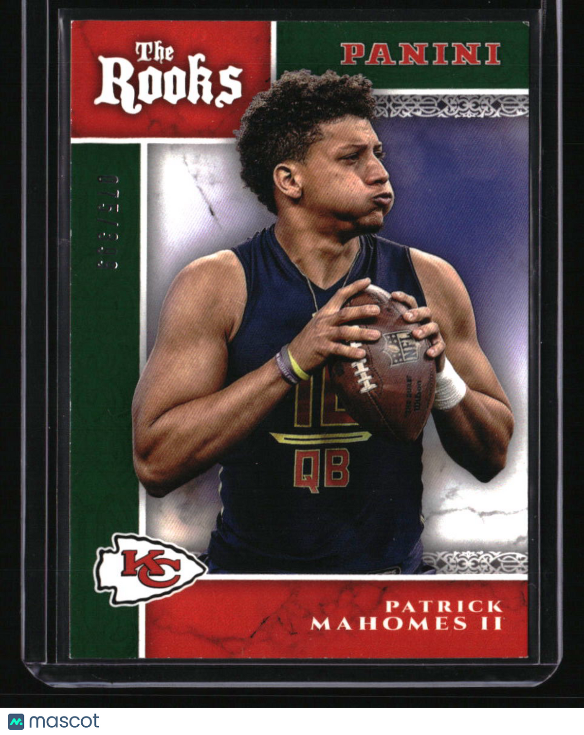 2017 Panini Patrick Mahomes II The Rooks Green #/399