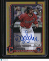 2025 Topps Chrome Update Daniel Schneemann Rookie Debut Autographs Gold #/50