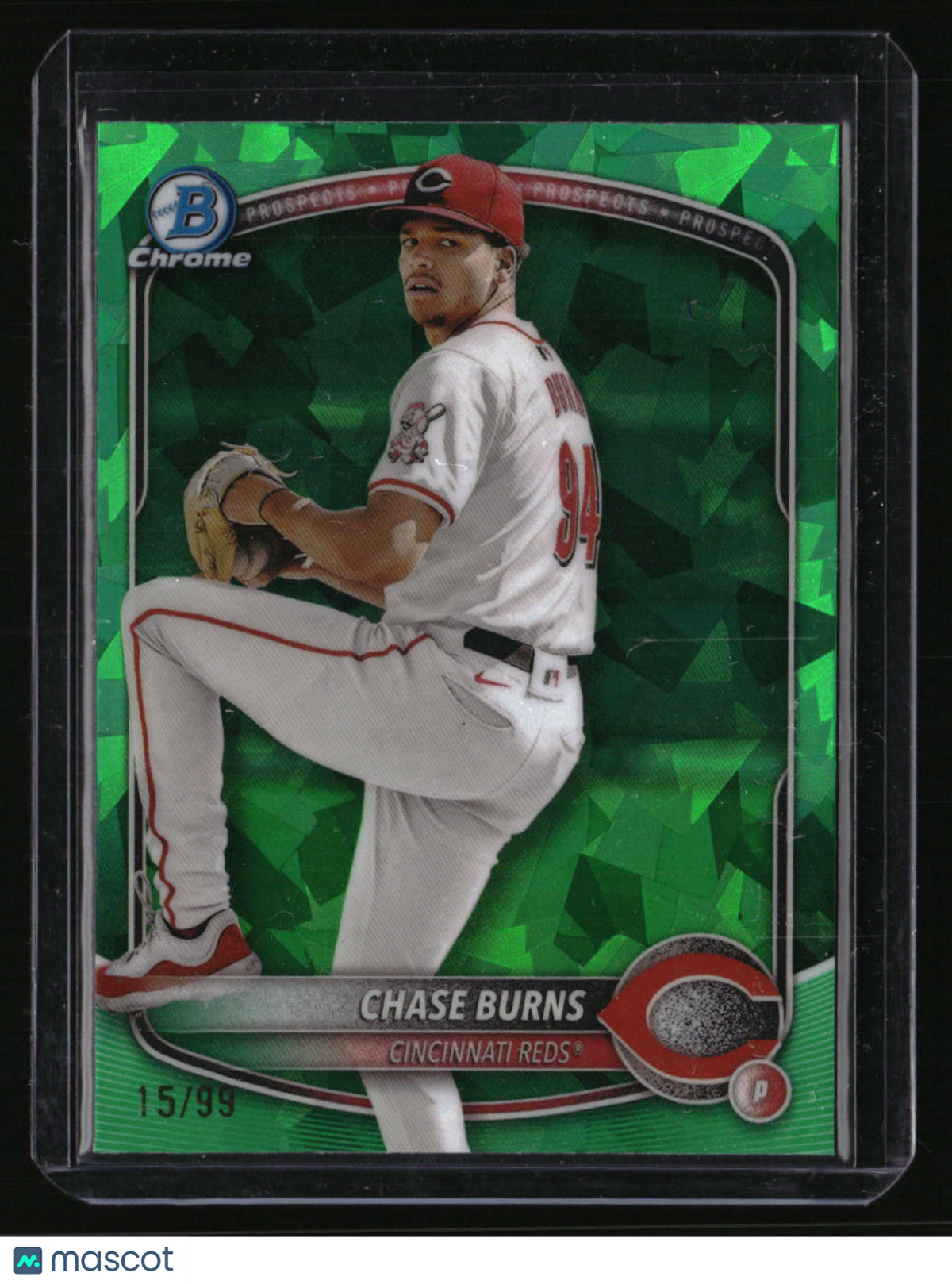 2025 Bowman Sapphire Edition Chase Burns Green #/99