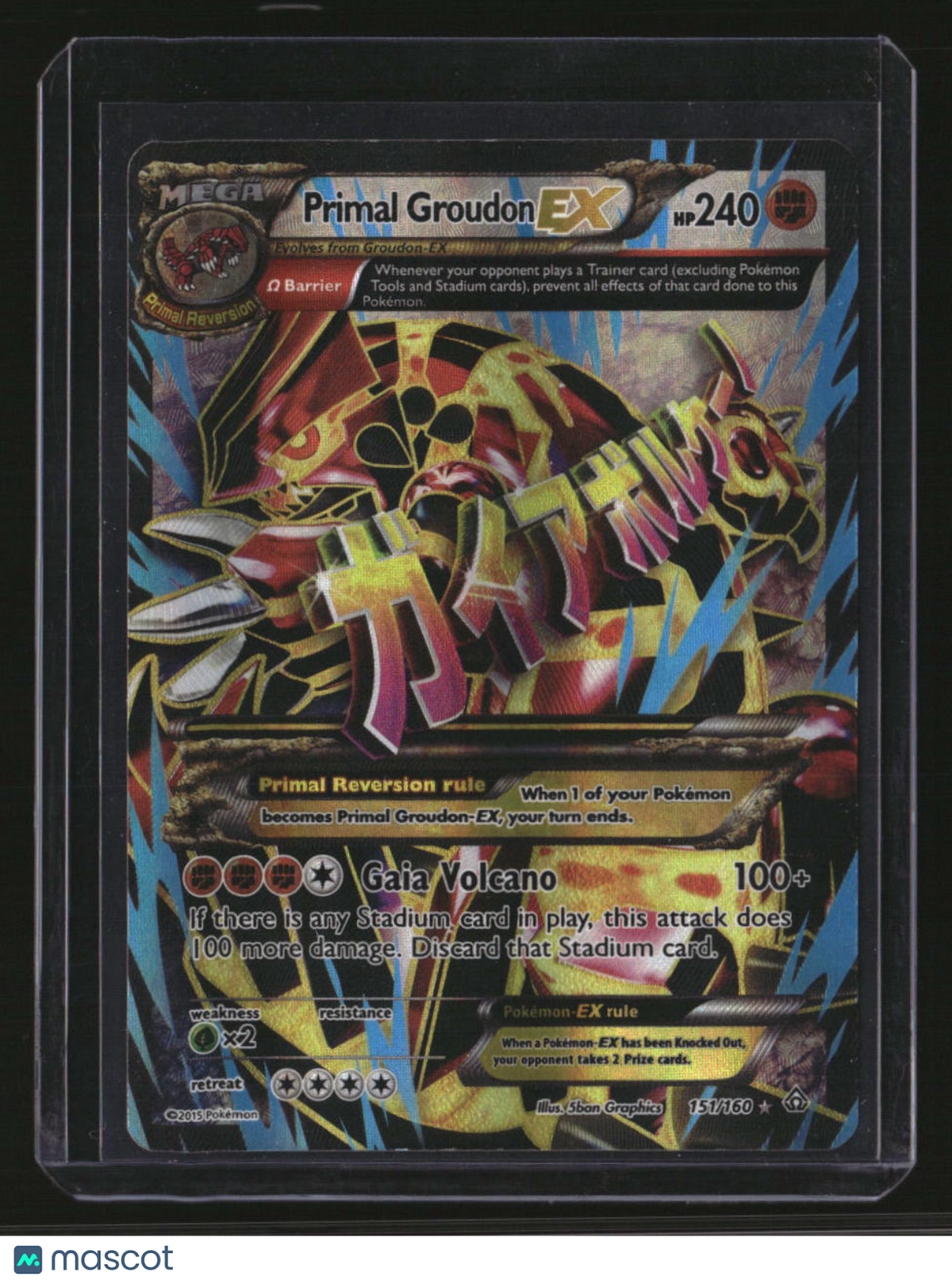 XY - Primal Clash Primal Groudon EX (Omega
