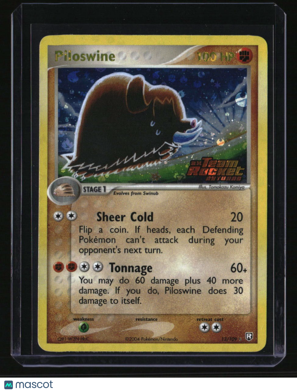 EX Team Rocket Returns Piloswine Reverse Holo