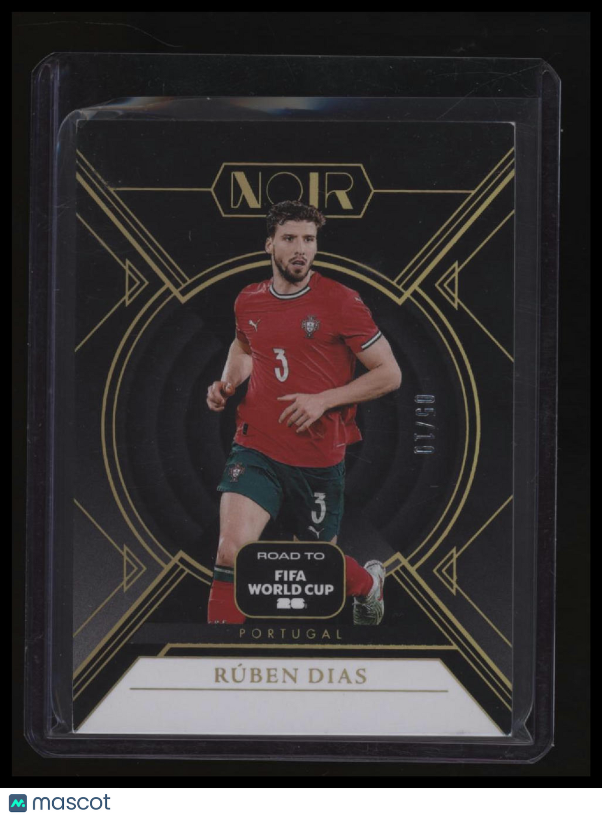 2025-26 Panini Noir Road to FIFA World Cup Ruben Dias Holo Gold #/10