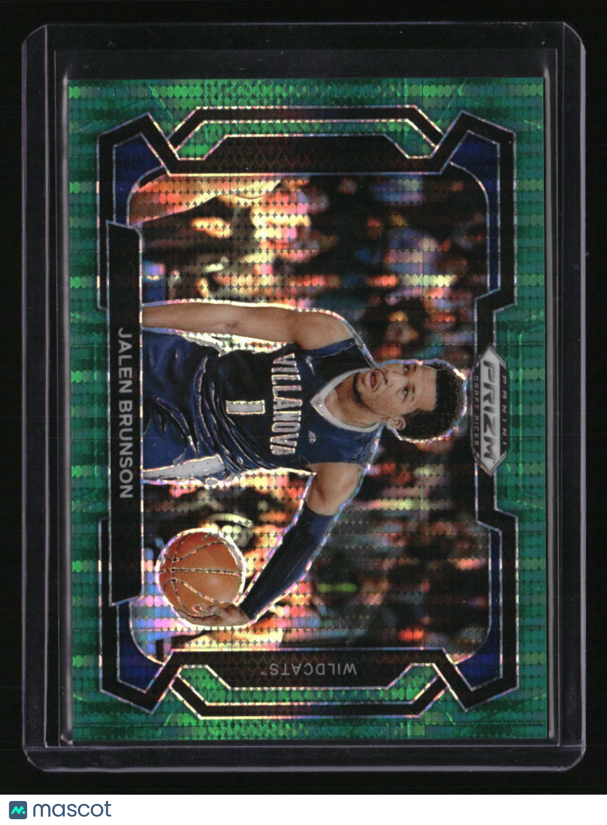 2024 Panini Prizm Draft Picks Jalen Brunson Prizm Green Pulsar #/25