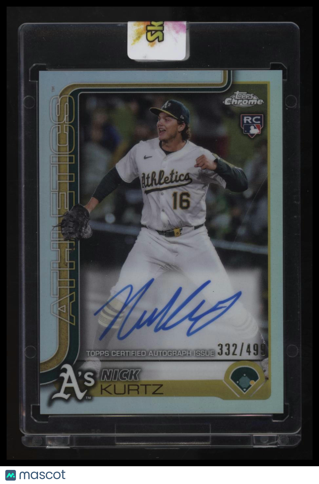 2025 Topps Chrome Nick Kurtz Rookie Autographs Refractors #/499