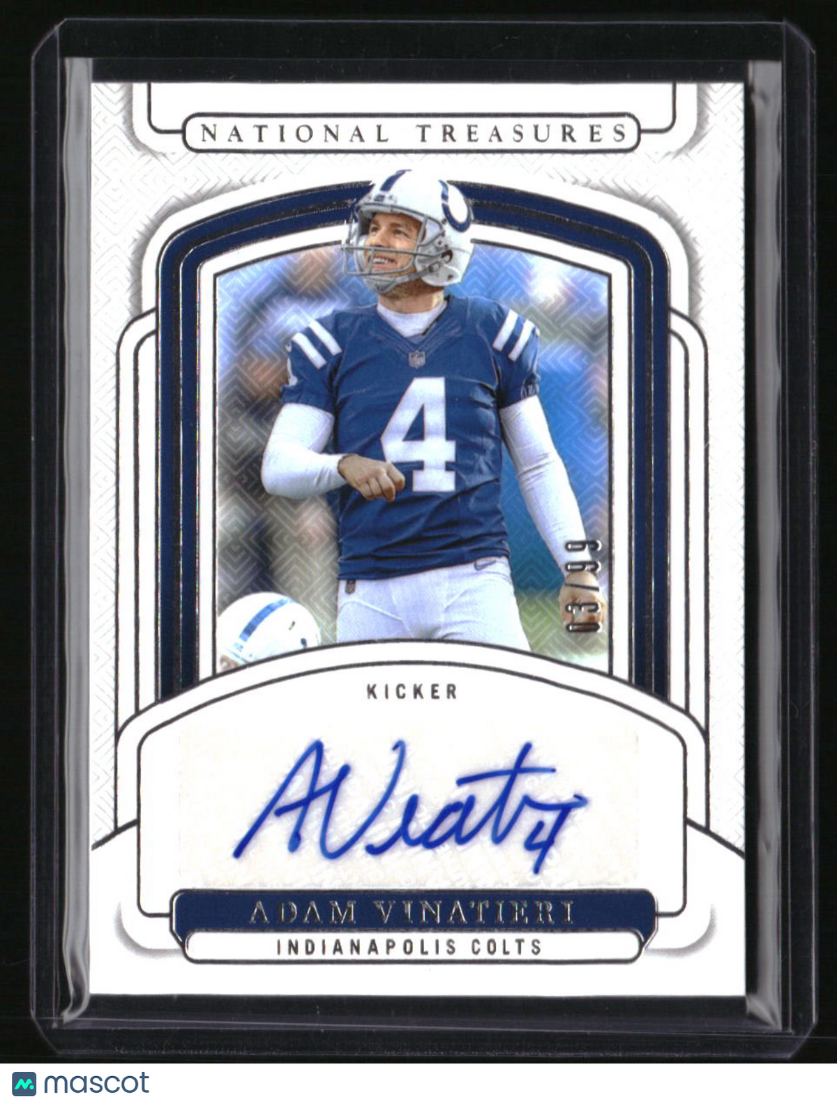 2024 Panini National Treasures Adam Vinatieri Signatures #/99