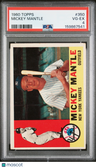 1960 Topps Mickey Mantle PSA 4