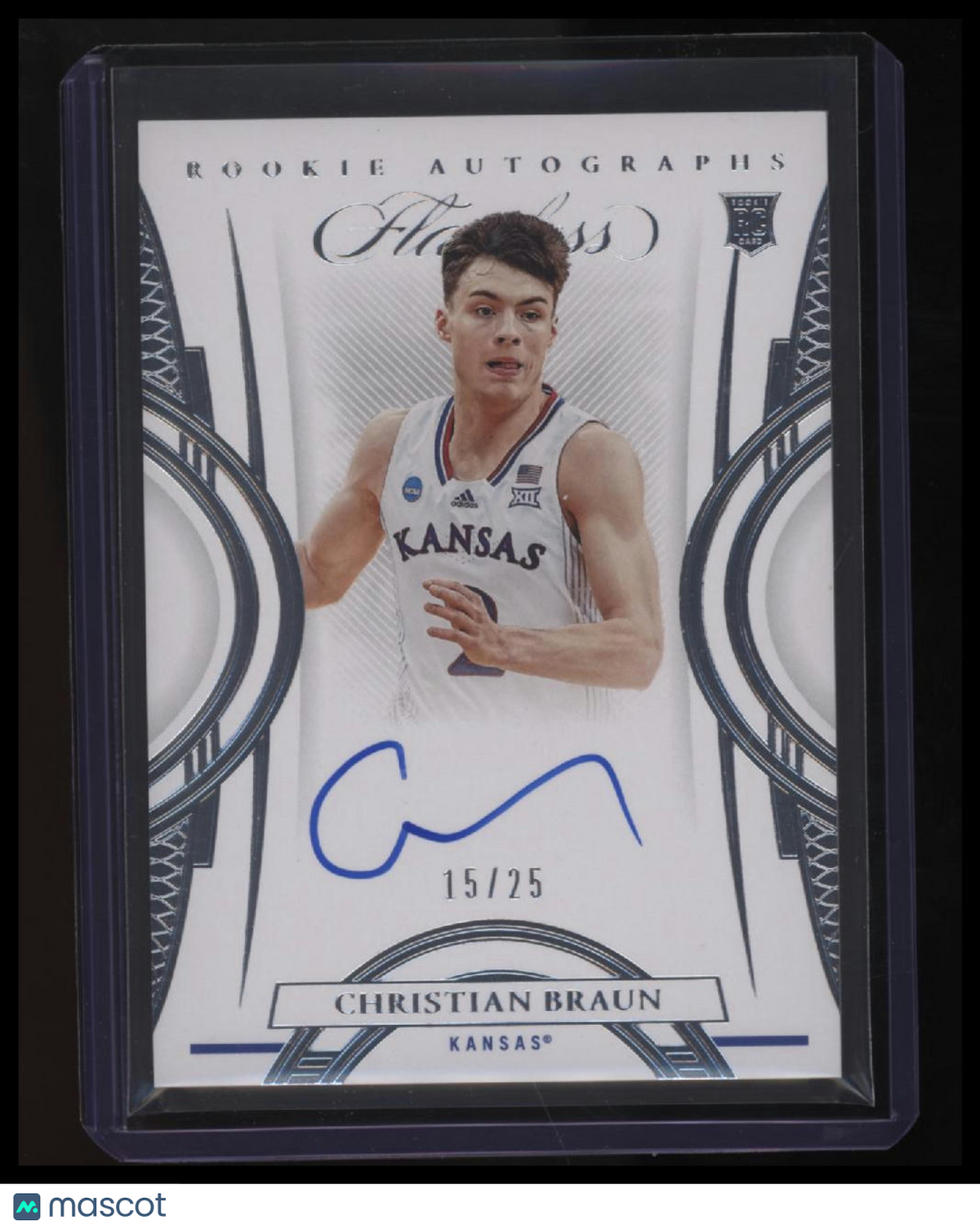 2022 Panini Flawless Collegiate Basketball Christian Braun Rookie Auto #/25
