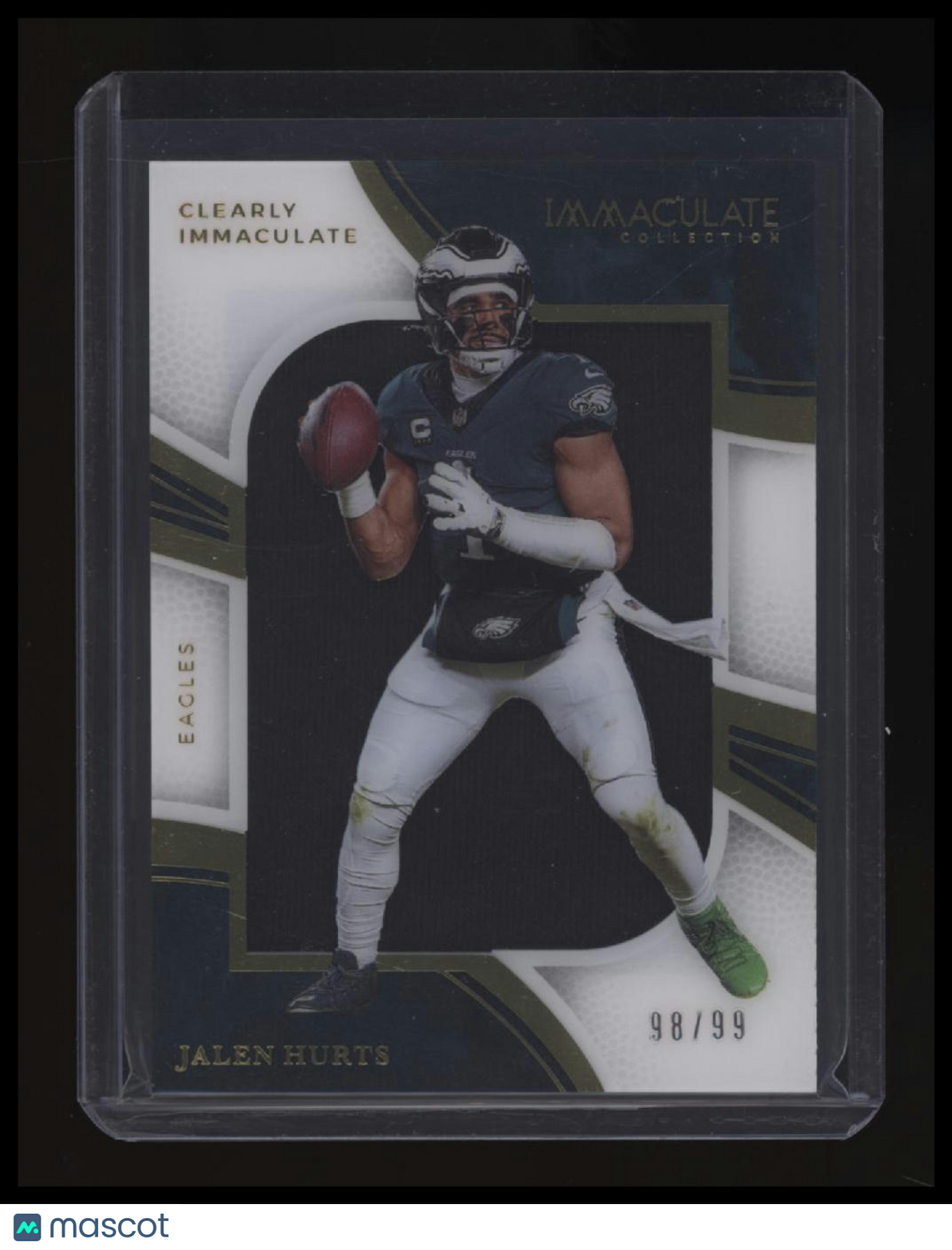2025 Panini Immaculate Jalen Hurts Clearly Immaculate Patch #/99