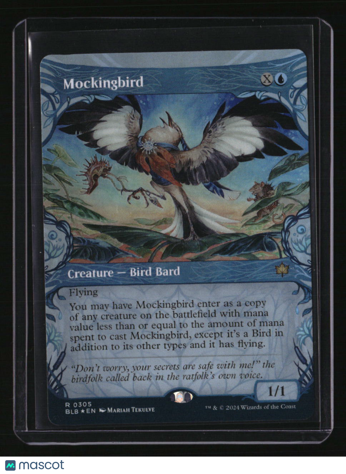 Bloomburrow Mockingbird (Showcase) Foil