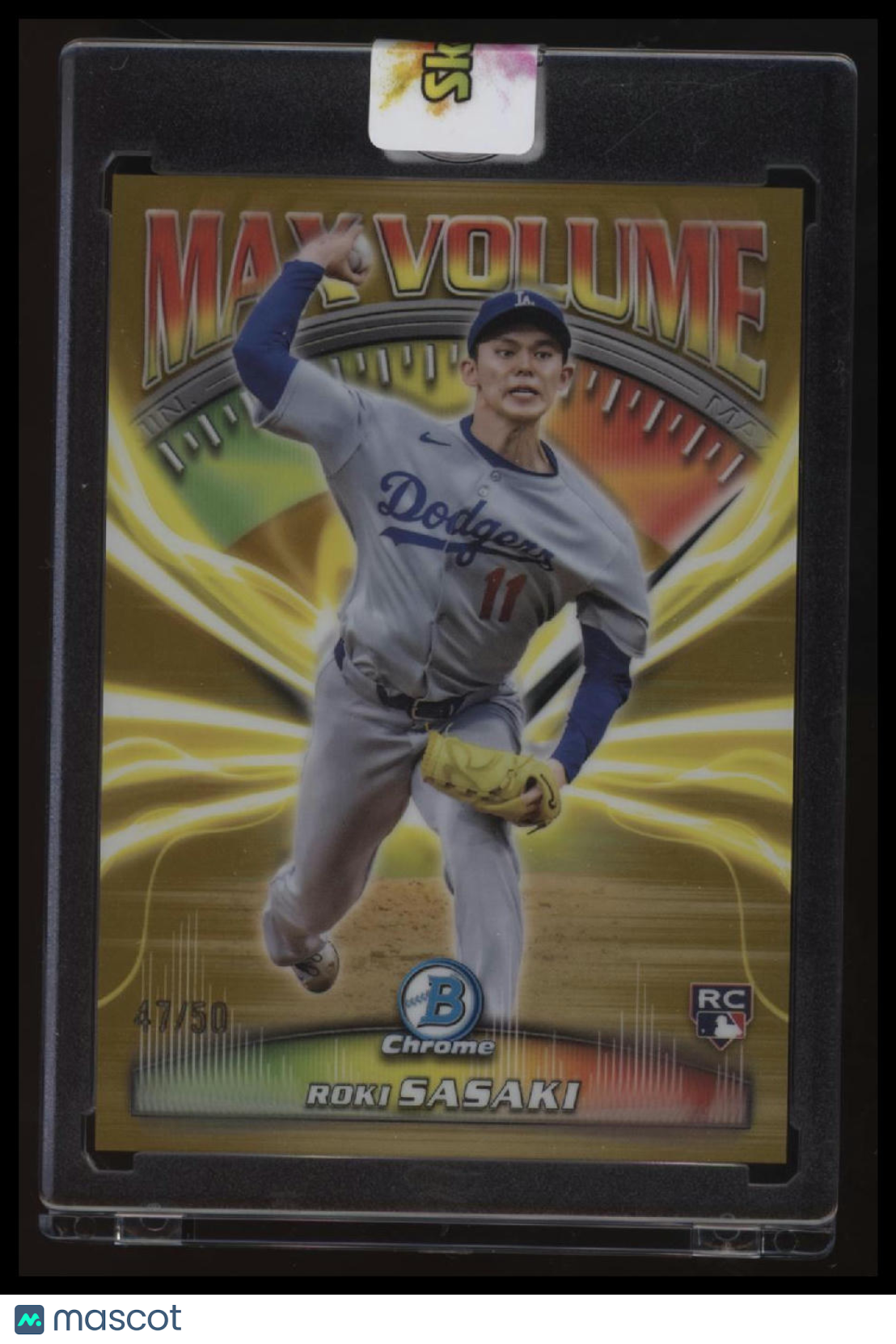 2025 Bowman Chrome Roki Sasaki Max Volume Gold #/50