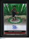 2025-26 Topps Chrome Scoot Henderson Autograph Issue Veterans Green #/99
