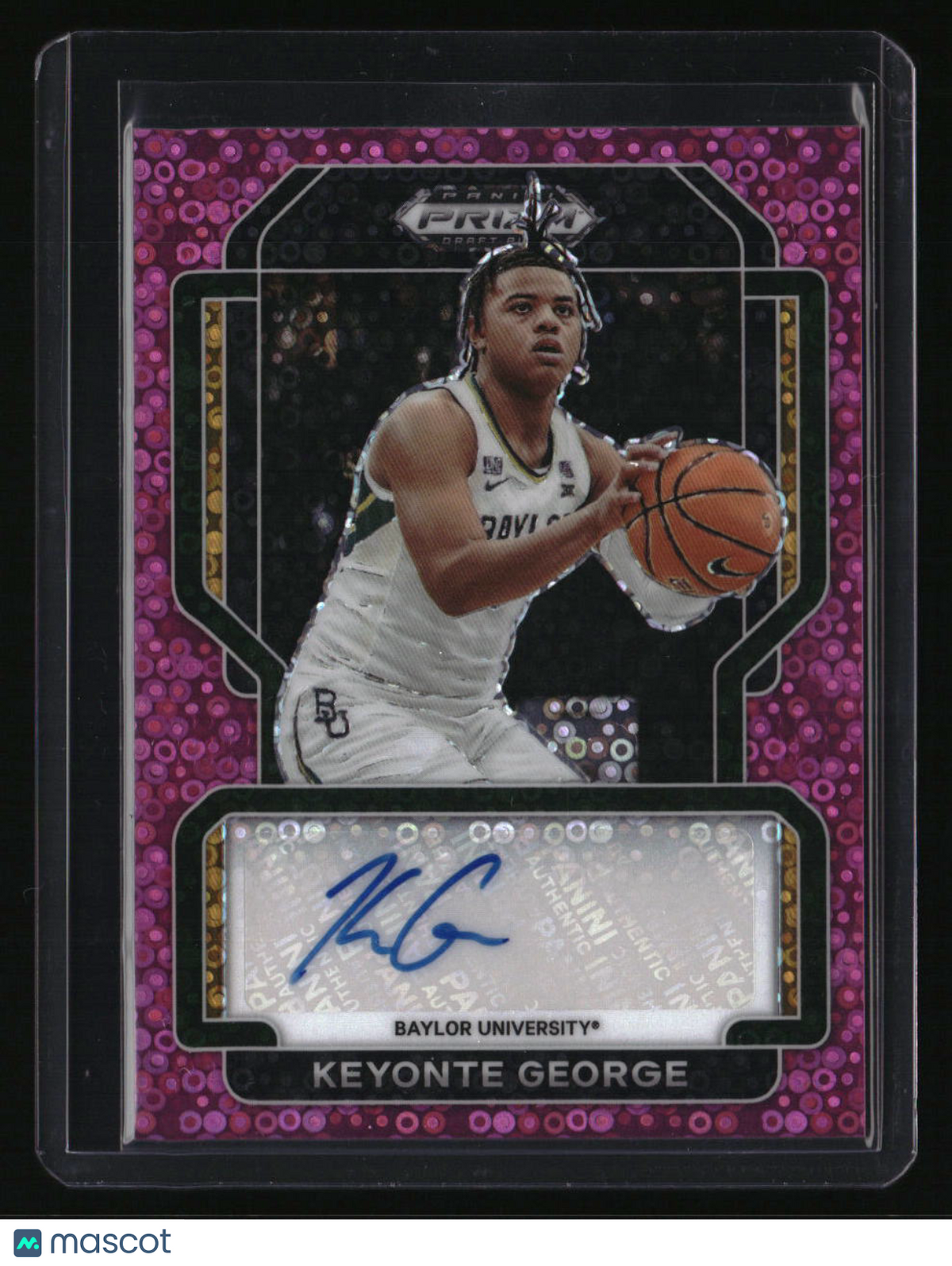 2022 Panini Prizm Keyonte George Freshman Signatures Prizms Pink Circles /20