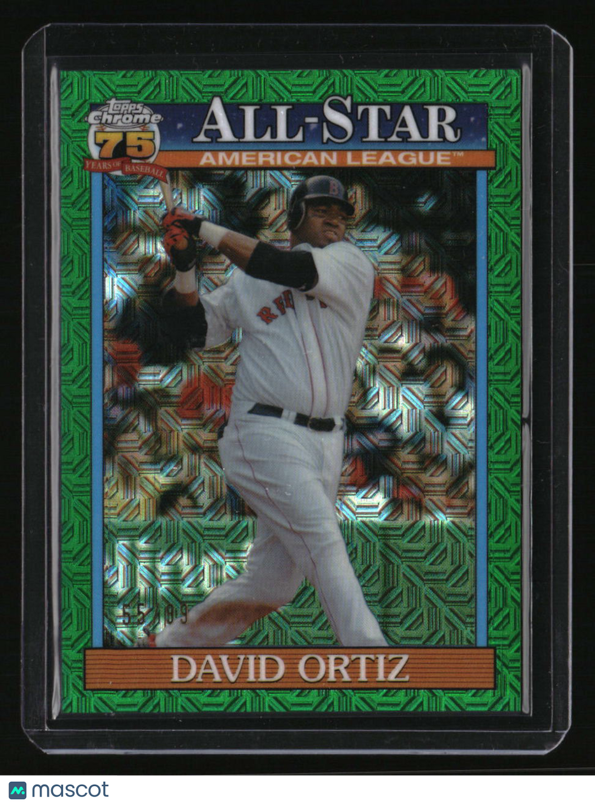 2026 Topps David Ortiz 35th Anniversary Chrome All-Stars Green Refractor