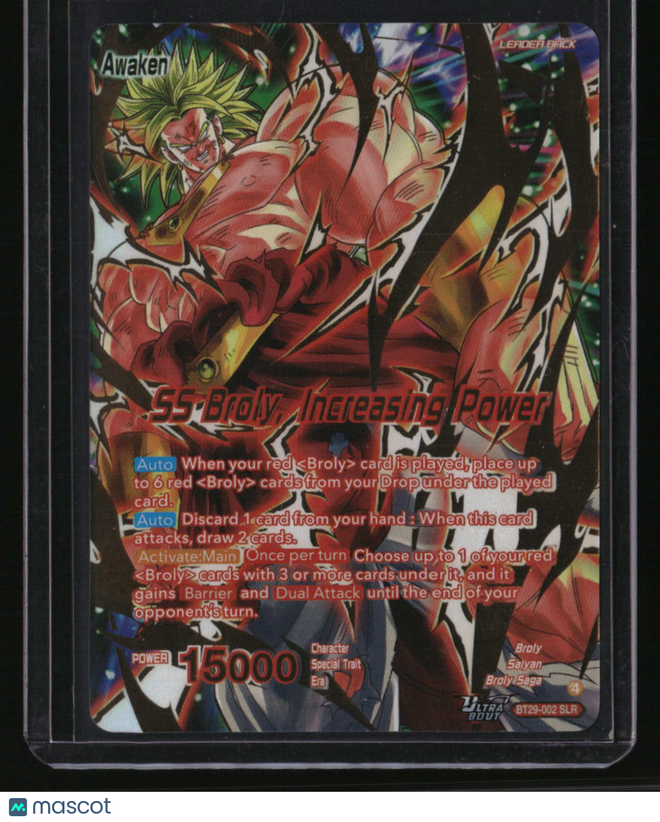 BT29 Dragon Ball SS Broly, Increasing Power SLR