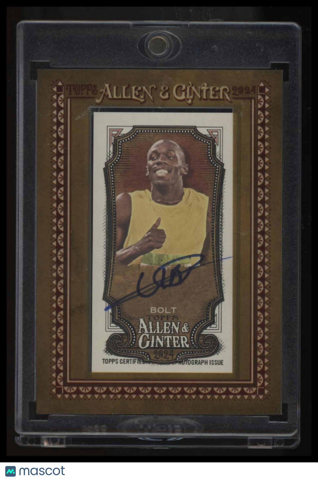 2024 Topps Allen & Ginter Usain Bolt Framed Mini Non-Baseball Autographs