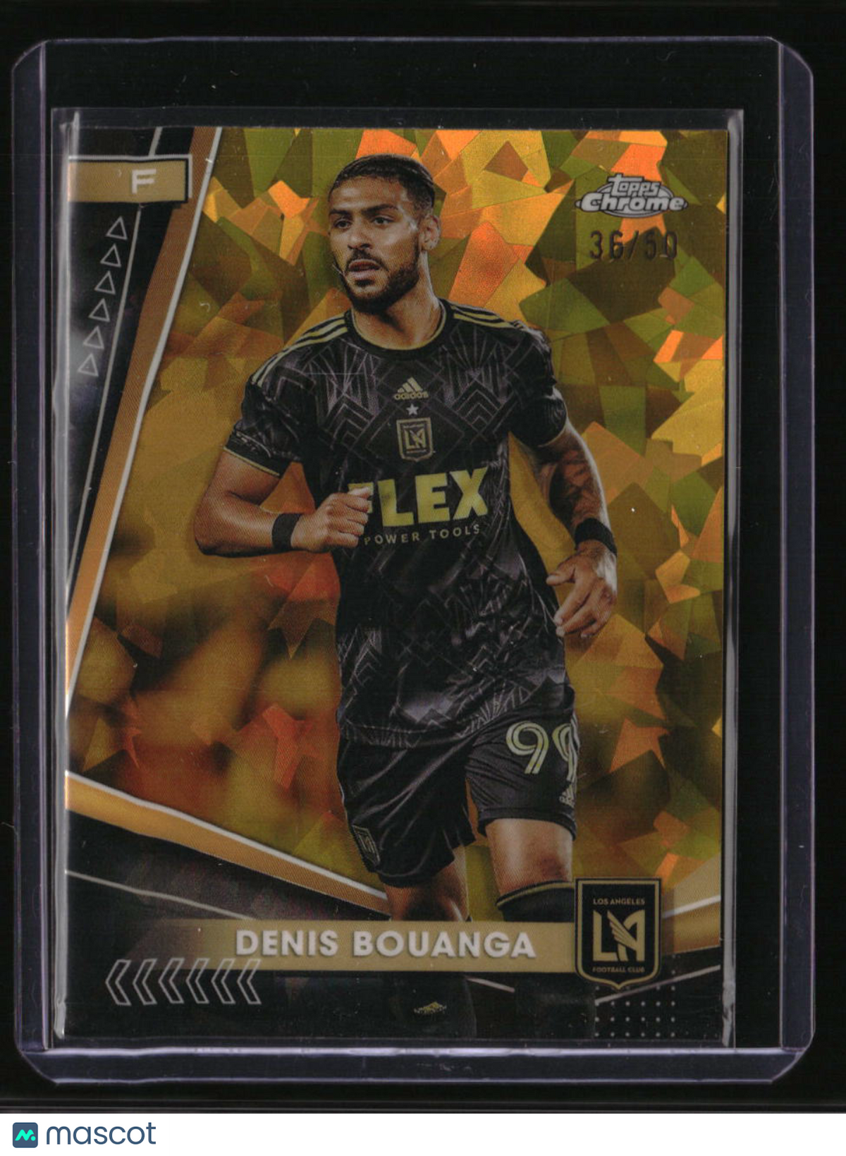 2024 Topps Chrome Sapphire Edition MLS Denis Bouanga Gold Sapphire #/50