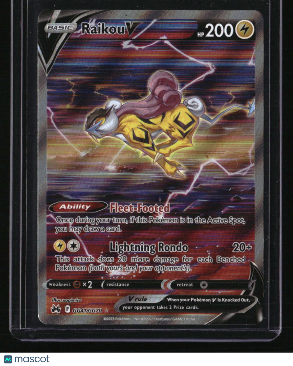 SWSH: Crown Zenith: Galarian Gallery Raikou V