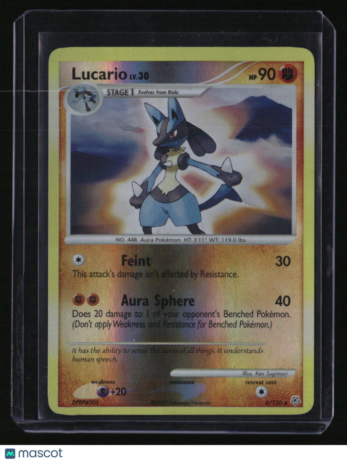 Diamond and Pearl Lucario Reverse Holo