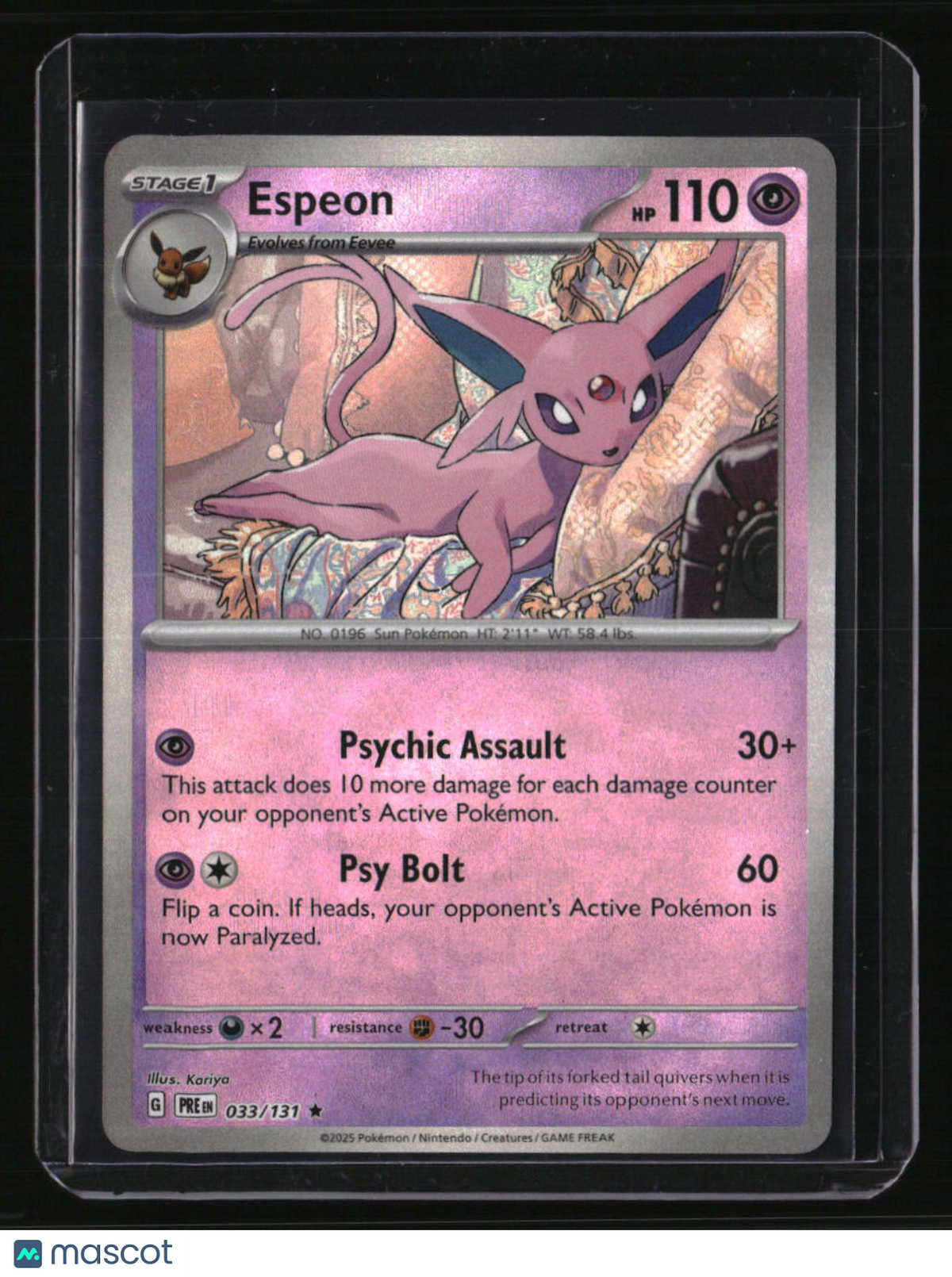 SV: Prismatic Evolutions Espeon (Master Ball Pattern)