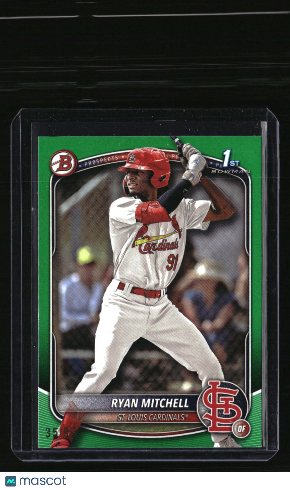 2025 Bowman Draft Ryan Mitchell Green Border #/99
