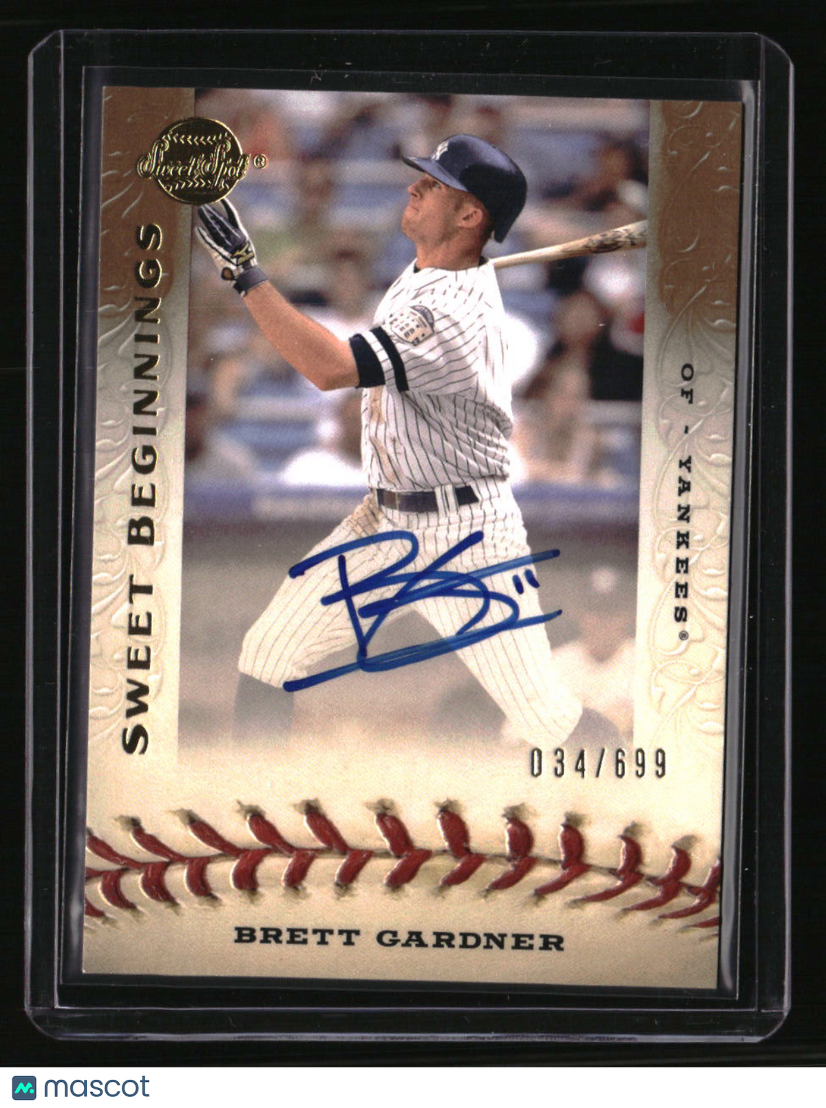 2009 Upper Deck Sweet Spot Brett Gardner #/699