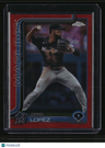 2025 Topps Chrome Logofractor Edition Otto Lopez Red Refractors #/5