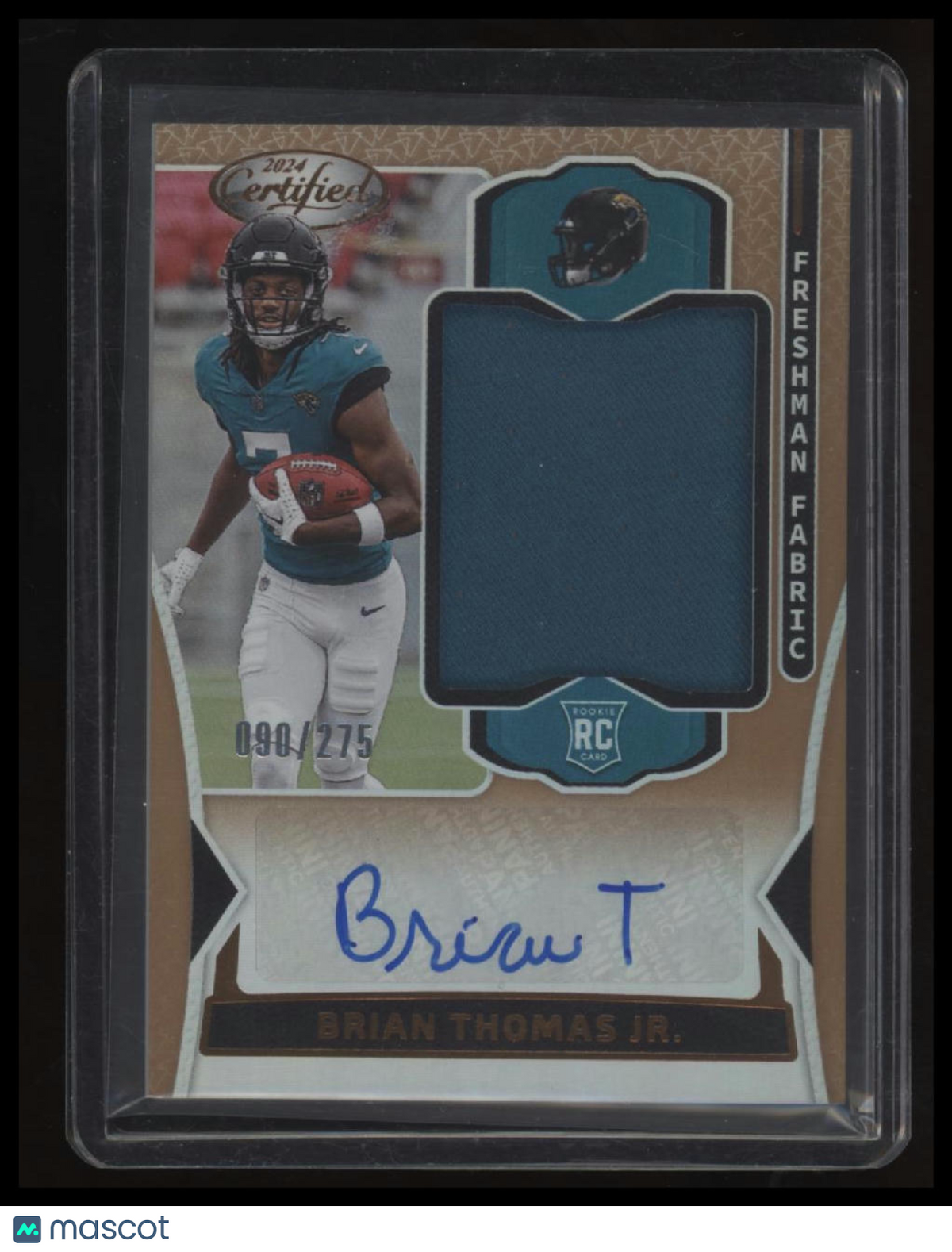 2024 Panini Certified Brian Thomas Jr. Freshman Fabric Signatures Bronze #/275