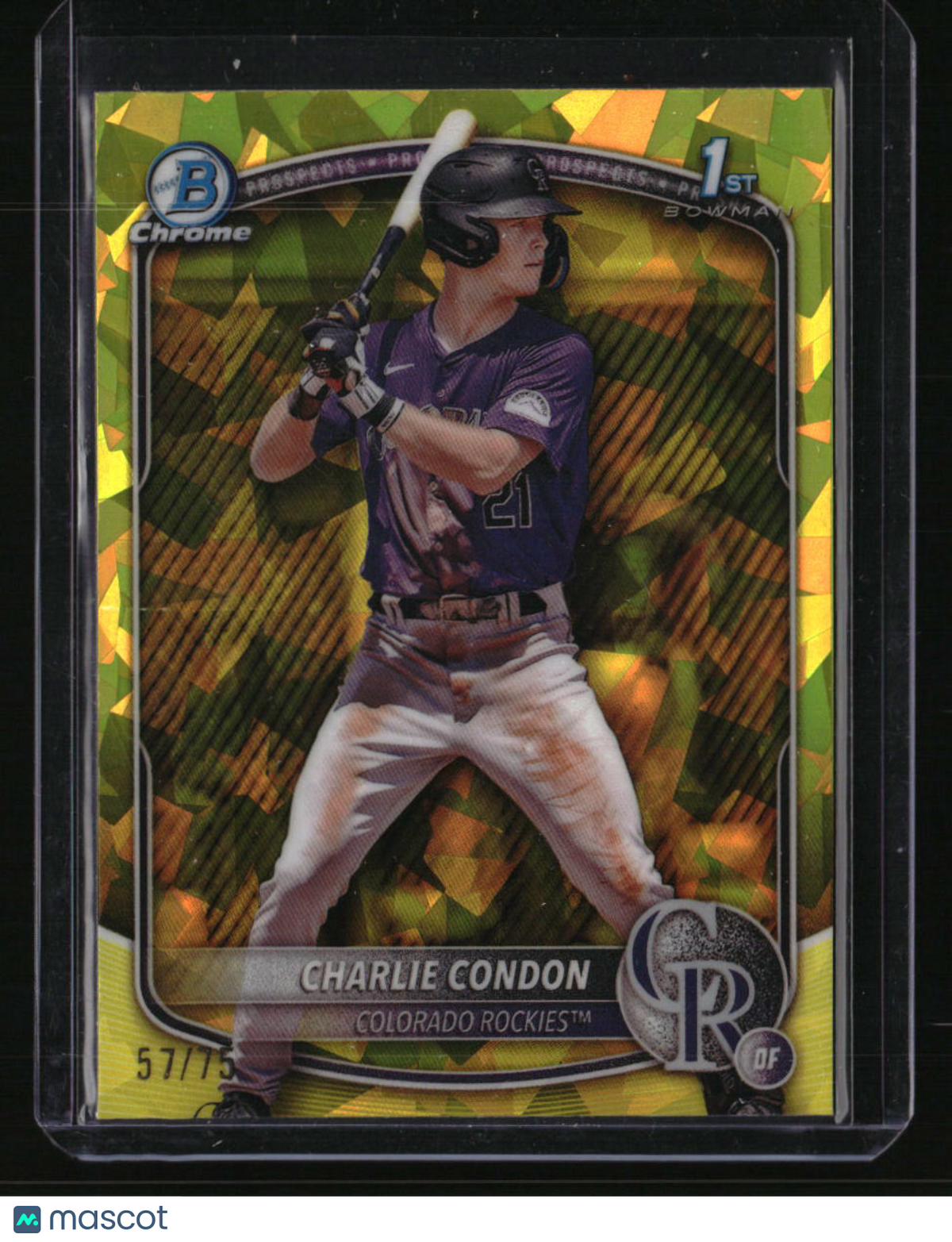 2025 Bowman Sapphire Edition Charlie Condon Yellow #/75