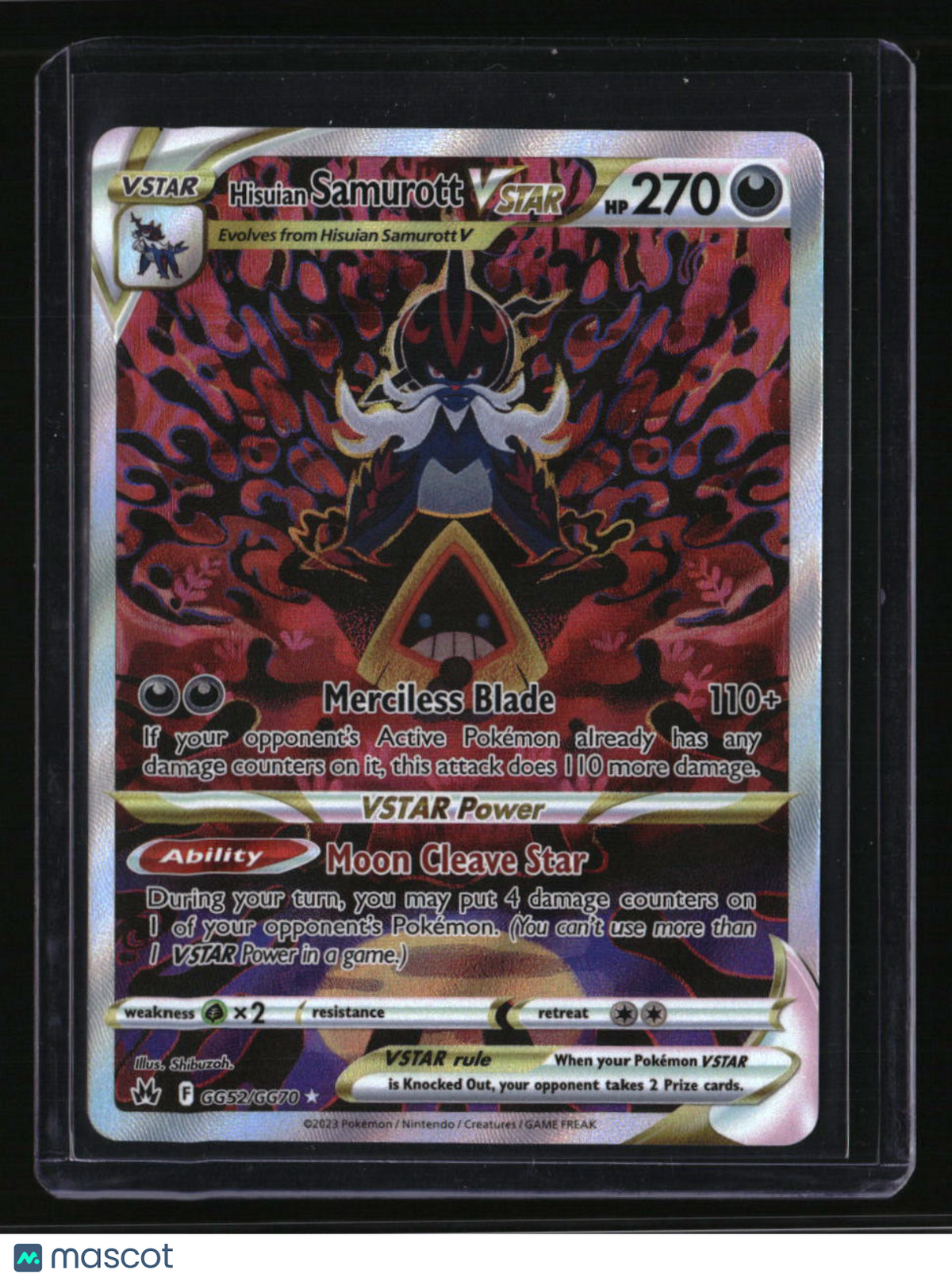SWSH: Crown Zenith: Galarian Gallery Hisuian Samurott VSTAR