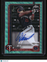 2025 Topps Chrome Update Luke Keaschall Chrome Update Auto Aqua Wave #/199