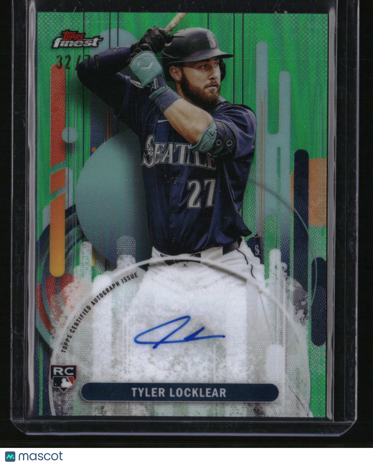 2025 Finest Tyler Locklear Finest Autographs Green Refractors #/75