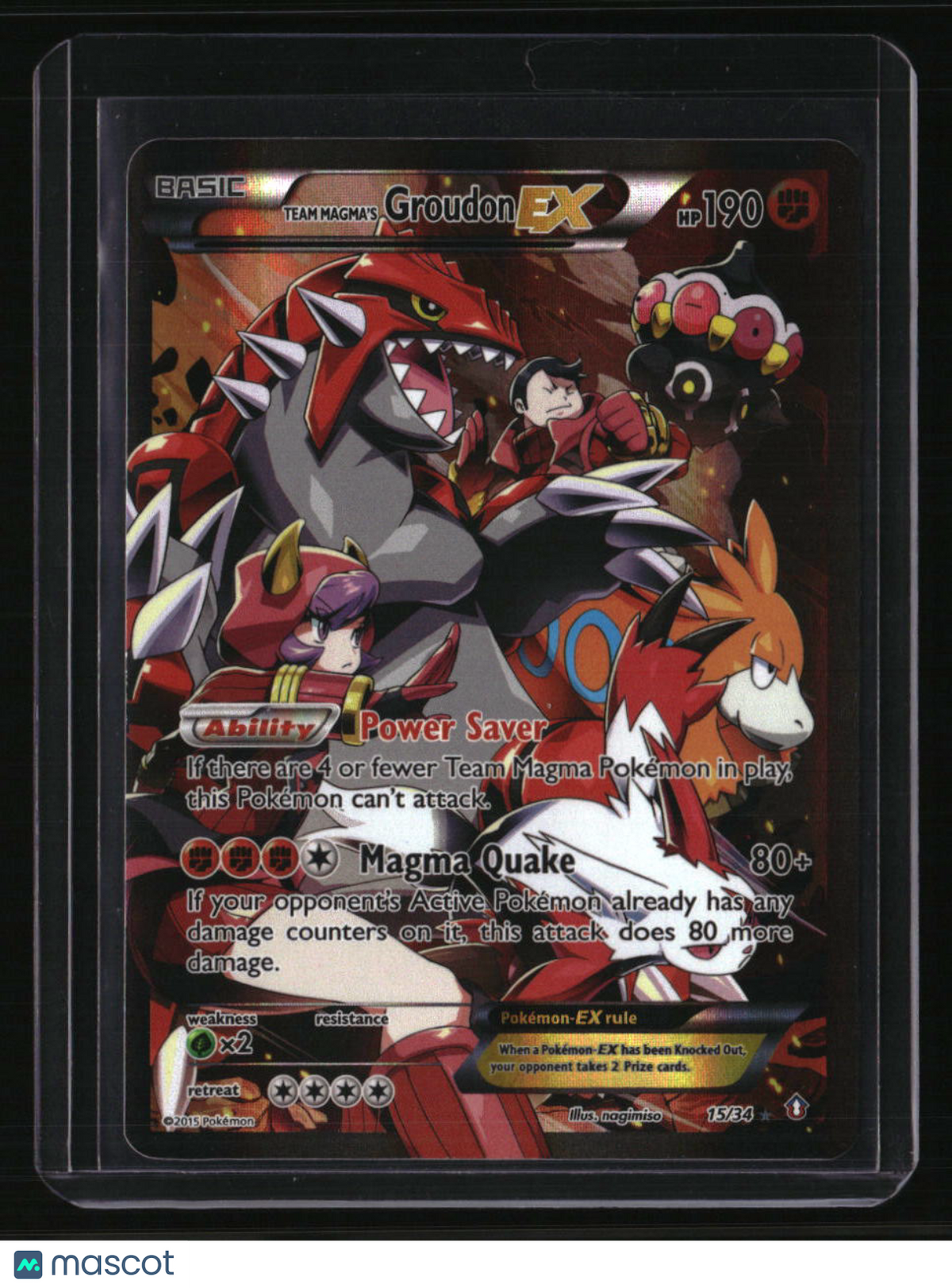 Double Crisis Team Magma's Groudon EX