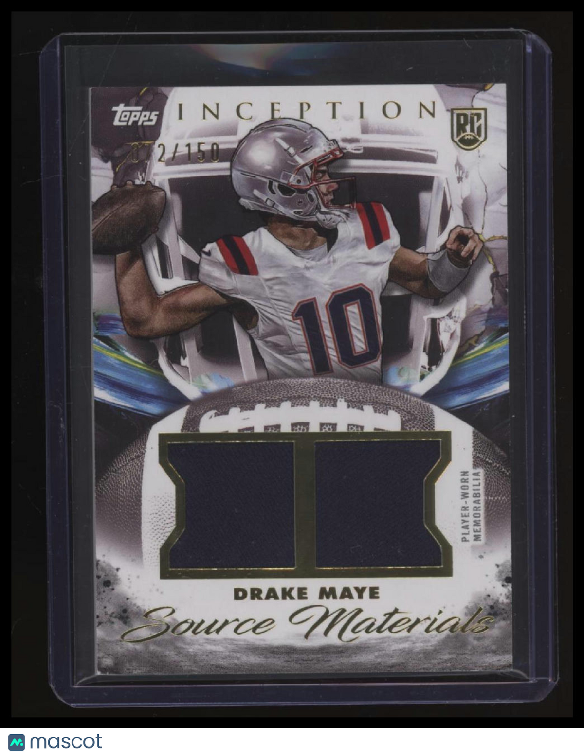 2024 Topps Inception Drake Maye Source Materials #/150